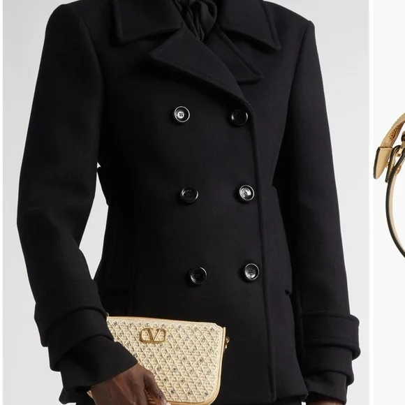 Valentino Beige Crossbody Bag Vlogo embellished faux raffia - Picture 3 of 16